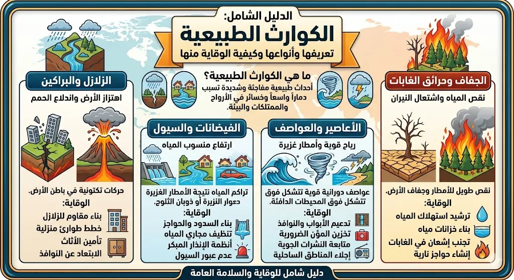الكوارث الطبيعية تعريفها وأنواعها