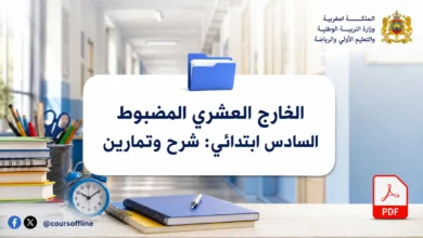 الخارج العشري المضبوط السادس ابتدائي: شرح وتمارين