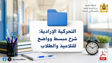 التحركية الإرادية: شرح مبسط وواضح للتلاميذ والطلاب