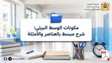 مكونات الوسط البيئي: شرح مبسط بالعناصر والأمثلة