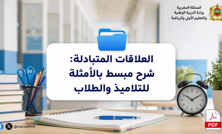 العلاقات المتبادلة: شرح مبسط بالأمثلة للتلاميذ والطلاب