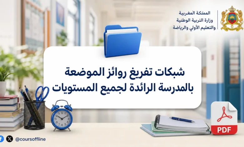 شبكات تفريغ روائز الموضعة بالمدرسة الرائدة لجميع المستويات 2 شبكات تفريغ روائز الموضعة بالمدرسة الرائدة لجميع المستويات