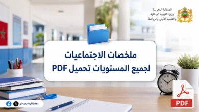 ملخصات الاجتماعيات لجميع المستويات تحميل PDF