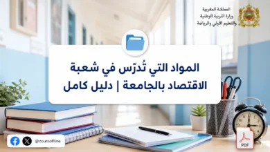 المواد التي تُدرّس في شعبة الاقتصاد بالجامعة | دليل كامل