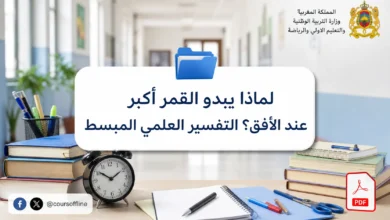 لماذا يبدو القمر أكبر عند الأفق؟ التفسير العلمي المبسط