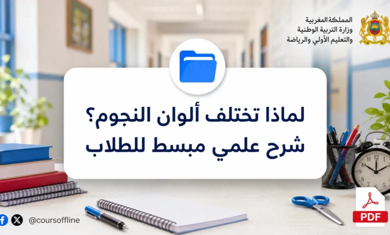 لماذا تختلف ألوان النجوم؟ شرح علمي مبسط للطلاب